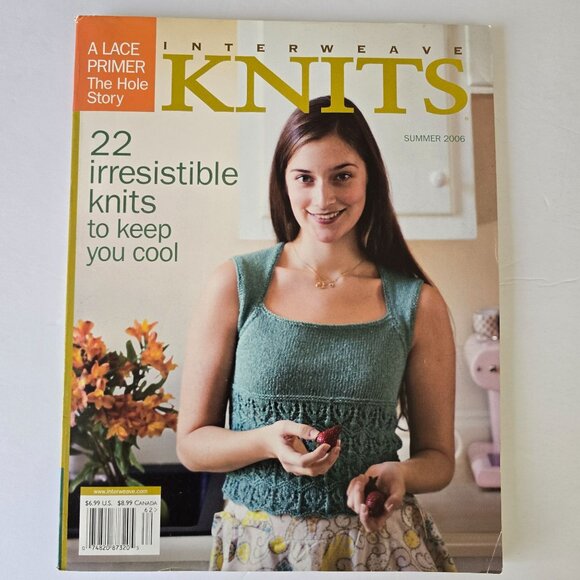 Interweave Knits Summer 2006 Magazine Featuring 22 Cool Knit Patterns For All Se - Picture 15 of 15